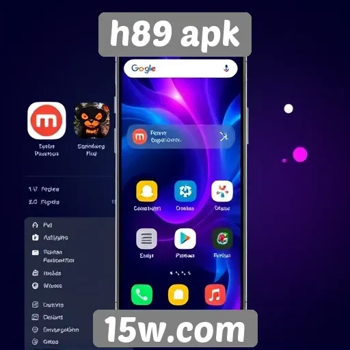 Interface e usabilidade do site h89 apk